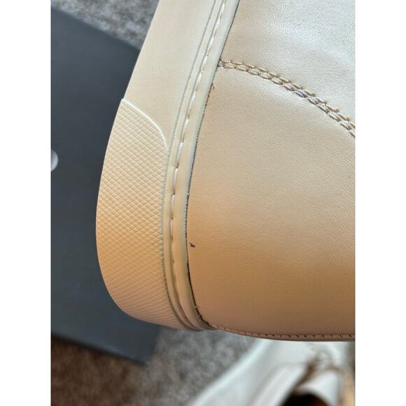 Nisolo Men’s Cortez High Top Sneakers Size - 11.5 - New - Bone Color - Picture 11 of 12